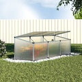Green Fingers Greenhouse 180x50x50cm Aluminium Polycarbonate Cold Frame