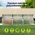 Green Fingers Greenhouse 180x50x50cm Aluminium Polycarbonate Cold Frame