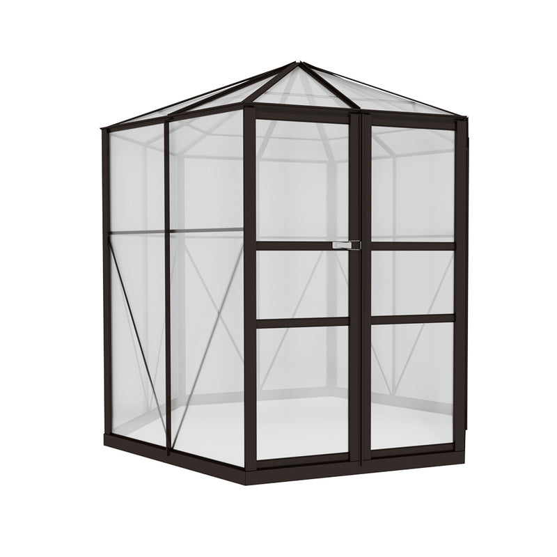 Greenfingers Greenhouse 2.4x2.1x2.32M Aluminium Polycarbonate