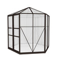 Greenfingers Greenhouse 2.4x2.1x2.32M Aluminium Polycarbonate