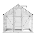 Green Fingers Greenhouse 2.48x1.89x2M Aluminium Polycarbonate