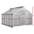 Green Fingers Greenhouse 3x2.5x1.95m Aluminium Polycarbonate