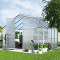 Green Fingers Greenhouse 3x2.5x1.95m Aluminium Polycarbonate