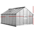 Green Fingers Greenhouse 3.6x2.5x1.95M Aluminium Polycarbonate