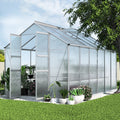 Green Fingers Greenhouse 3.7x2.5x2.26m Double Doors Aluminium