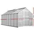 Green Fingers Greenhouse 4.1x2.5x2.26m Aluminium Double Doors