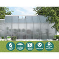Green Fingers Greenhouse 4.1x2.5x2.26m Aluminium Double Doors
