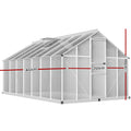 Green Fingers Greenhouse 4.2x2.5x1.95M Aluminium Polycarbonate