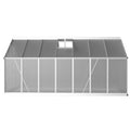 Green Fingers Greenhouse 4.2x2.5x1.95M Aluminium Polycarbonate