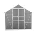 Green Fingers Greenhouse 4.7x2.5x2.26m Double Door Aluminium