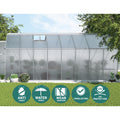 Green Fingers Greenhouse 4.7x2.5x2.26m Double Door Aluminium