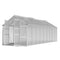 Greenfingers Greenhouse 5.1x2.5x2.26M Aluminium Double Door