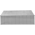 Greenfingers Greenhouse 5.1x2.5x2.26M Aluminium Double Door
