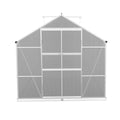 Greenfingers Greenhouse 5.1x2.5x2.26M Aluminium Double Door