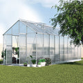 Green Fingers Greenhouse 6.03x2.44x2.68M Double Door Aluminium