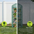 Green Fingers Greenhouse 4 Tier 1.6x0.7x0.5M Mini Garden Bed