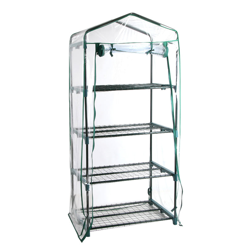 Green Fingers Greenhouse 4 Tier 1.6x0.7x0.5M Garden Bed