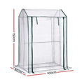 Green Fingers Mini Greenhouse 1.0x0.8x1.5M PE Cover Roll-Up