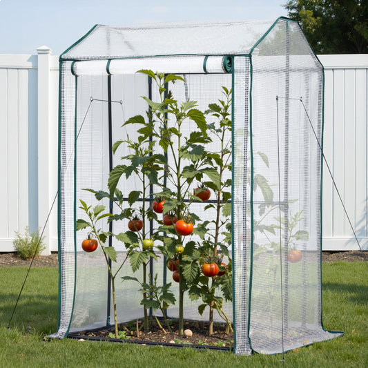 Green Fingers Mini Greenhouse 1.0x0.8x1.5M PE Cover Roll-Up