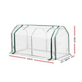 Green Fingers Greenhouse PE Cover 1.2x0.5x0.6M Zip Door