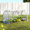 Green Fingers Greenhouse PE Cover 1.2x0.5x0.6M Zip Door