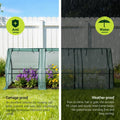 Green Fingers Greenhouse 240x90x90cm Steel Frame PE Cover