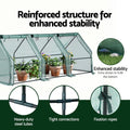 Green Fingers Greenhouse 240x90x90cm Steel Frame PE Cover