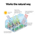 Green Fingers Greenhouse 2.7x0.9x0.9M Raised Garden Bed