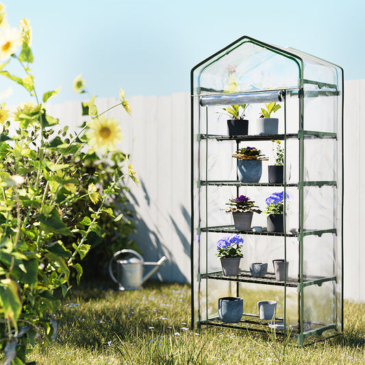 Greenfingers Greenhouse 5 Tier 1.9x0.7x0.5m Garden Planter