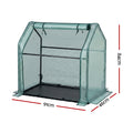 Green Fingers Greenhouse 91x46x84cm Steel Frame PE Cover Outdoor