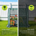Green Fingers Greenhouse 91x46x84cm Steel Frame PE Cover Outdoor