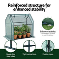 Green Fingers Greenhouse 91x46x84cm Steel Frame PE Cover Outdoor