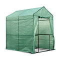Green Fingers Greenhouse 1.2x1.9x1.9M Walk In Tunnel 4 Shelves