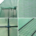 Green Fingers Greenhouse 1.2x1.9x1.9M Walk In Tunnel 4 Shelves