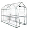 Green Fingers Greenhouse 1.2x1.9x1.9M Walk In Tunnel 4 Shelf