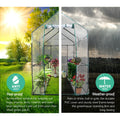 Green Fingers Greenhouse 1.2x1.9x1.9M Walk In Tunnel 4 Shelf
