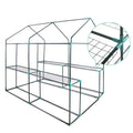 Green Fingers Greenhouse 1.2x1.9x1.9M Walk In Tunnel 4 Shelf