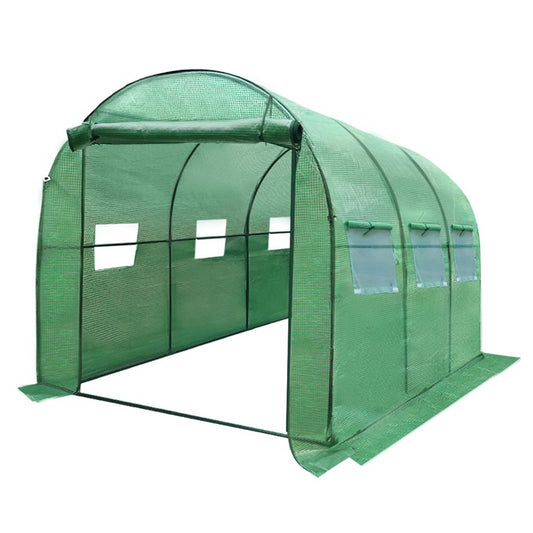 Green Fingers Greenhouse 3x2x2M Walk In Tunnel Plant Garden Shed