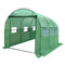 Green Fingers Greenhouse 3x2x2M Walk In Tunnel Plant Garden Shed