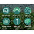 Green Fingers Greenhouse 3x2x2M Walk In Tunnel Plant Garden Shed