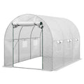 Green Fingers Greenhouse 3x2x2M Walk In White Aluminium