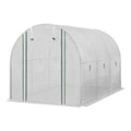 Green Fingers Greenhouse 3x2x2M Walk In White Aluminium