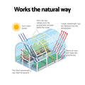 Green Fingers Greenhouse 3x2x2M Walk In White Aluminium