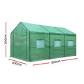 Green Fingers Greenhouse 3.5x2x2M Walk In Tunnel Plant Garden Shed