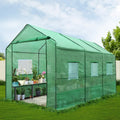 Green Fingers Greenhouse 3.5x2x2M Walk In Tunnel Plant Garden Shed