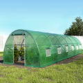 Green Fingers Greenhouse 9x3x2m Walk In Tunnel Plant Garden Shed