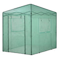 Green Fingers Greenhouse 180x240x240cm Steel Frame PE Cover