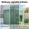 Green Fingers Greenhouse 180x240x240cm Steel Frame PE Cover