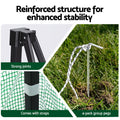 Green Fingers Greenhouse 180x240x240cm Steel Frame PE Cover