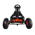 Rigo Kids Pedal Go Kart Black Rubber Tyres Racing Car Ride On